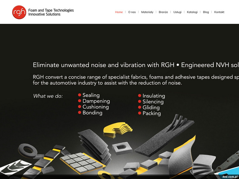 RGH Rubber & Plastics Ltd strona www