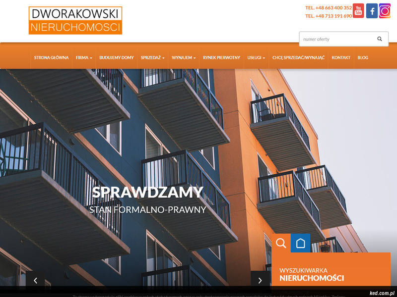 Biuro Dworakowski Nieruchomości strona www