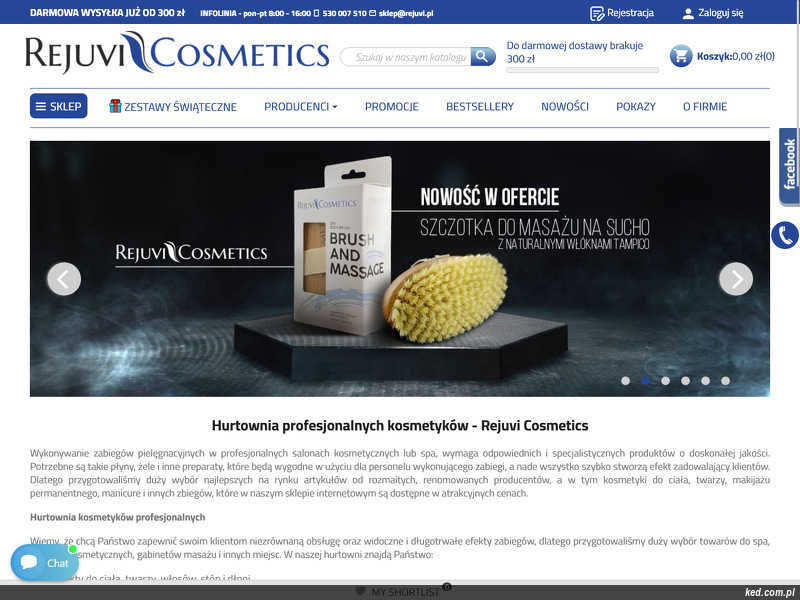 Rejuvi Cosmetics strona www