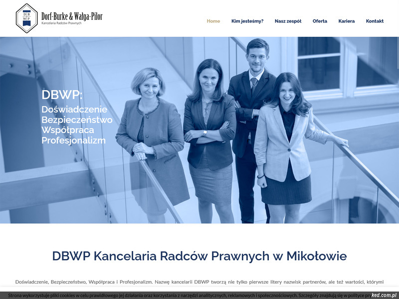 DBWP Kancelaria Radców Prawnych Dorf-Burke, Wałga-Pilor Sp. p. strona www